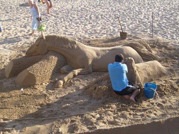 création de sable